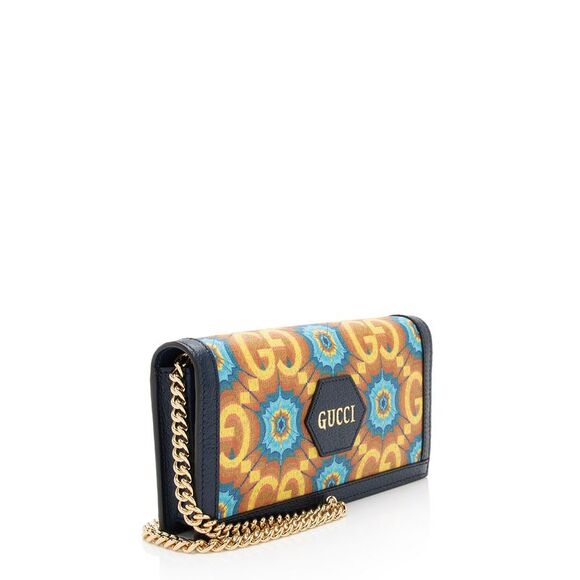 Gucci GG Kaleidoscope Canvas 100th Anniversary Chain Wallet - Picture 2 of 10